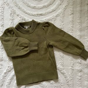 madewell olive polka sweater